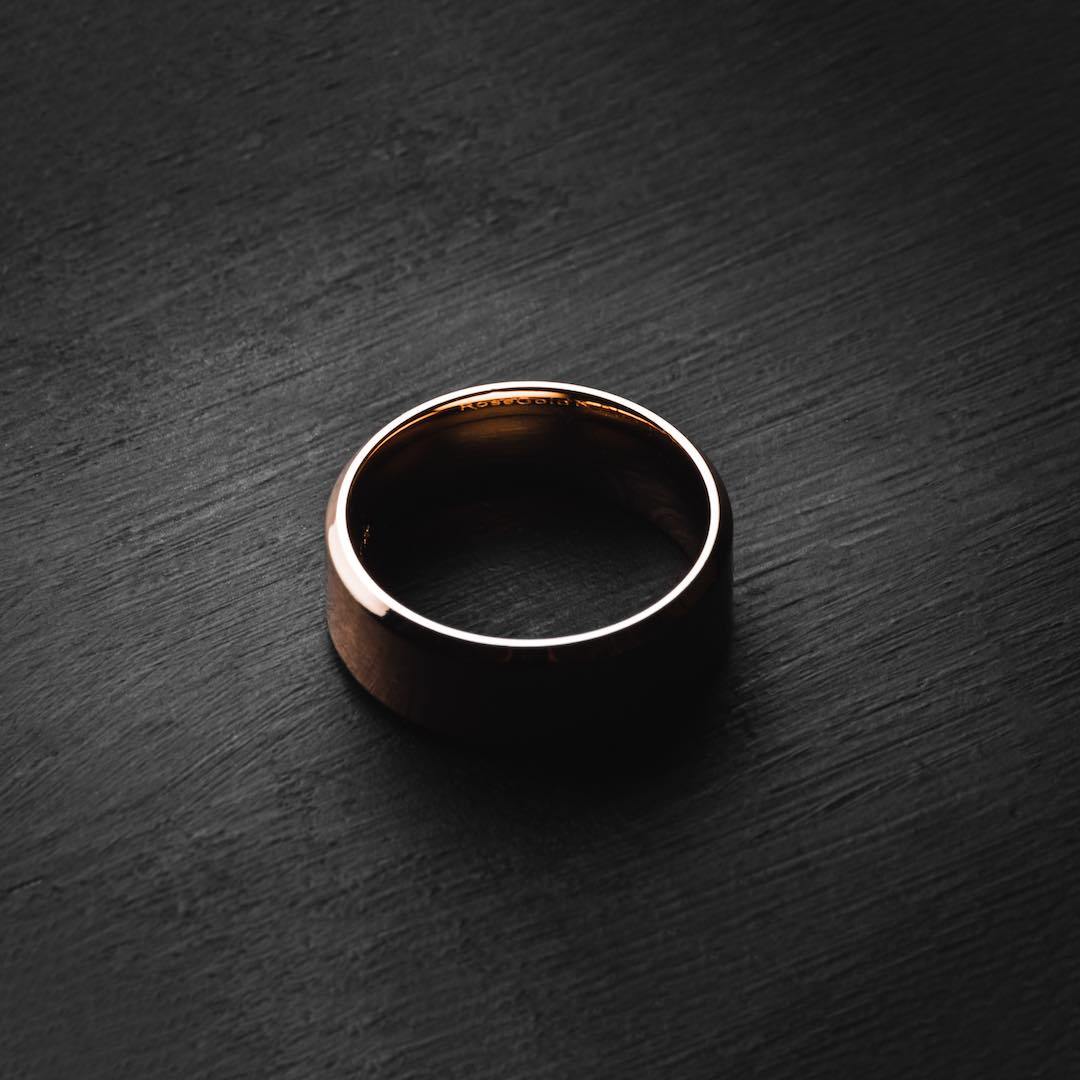 Rose Gold Men's Ring - Our Signature Minimal Rose Gold Ring has been crafted to be worn on a day-to-day basis or even on a night out. Visit us live now!